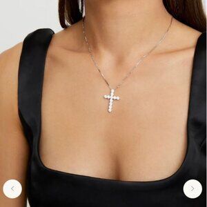 ‘Diamond” Cross Necklace
